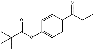 2,2-ジメチルプロパン酸4-プロパノイルフェニル 化学構造式