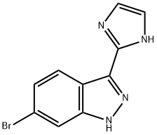 6-bromo-3-(1H-imidazol-2-yl)-1H-indazole Struktur