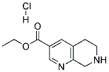 乙基 5,6,7,8-四氢-1,7-二氮杂萘-3-羧酸酯 结构式