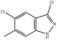 3,5-dichloro-6-Methyl-1H-indazole Struktur