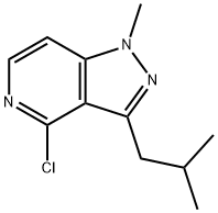 1H-Pyrazolo[4,3-c]pyridine, 4-chloro-1-methyl-3-(2-methylpropyl)- Struktur