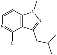 4-氯-1-甲基-3-(2-甲基丙基)-1H-吡唑并[4,3-C]吡啶 结构式