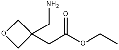 Ethyl 2-(3-(aminomethyl)oxetan-3-yl)acetate hydrochloride 结构式