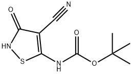 Tert-Butyl4-cyano-3-hydroxyisothiazol-5-ylcarbamate Structure