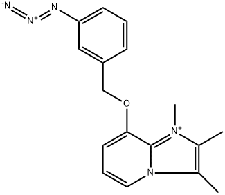 8-(3-azidophenylmethoxy)-1,2,3-trimethylimidazol(1,2-a)pyridinium,120722-00-1,结构式