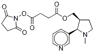 rac-trans 3’-Hydroxymethylnicotine Hemisuccinate N-Hydroxysuccinimide Ester Struktur