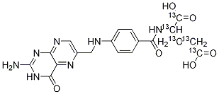 叶酸-13C5, 1207282-75-4, 结构式