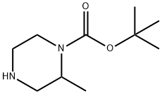 1-BOC-2-メチルピペラジン 化学構造式