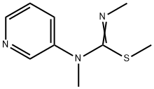 Carbamimidothioic acid, N,N-dimethyl-N-3-pyridinyl-, methyl ester (9CI) 结构式