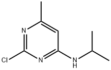 2-氯-6-甲基-N-(1-甲基乙基)-4-嘧啶胺 结构式