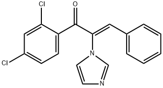 2-Propen-1-one,  1-(2,4-dichlorophenyl)-2-(1H-imidazol-1-yl)-3-phenyl-,  (Z)-  (9CI) Structure