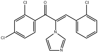 2-Propen-1-one,  3-(2-chlorophenyl)-1-(2,4-dichlorophenyl)-2-(1H-imidazol-1-yl)-,  (Z)-  (9CI),120758-60-3,结构式