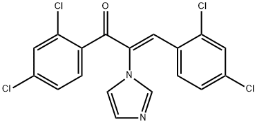 2-Propen-1-one,  1,3-bis(2,4-dichlorophenyl)-2-(1H-imidazol-1-yl)-,  (Z)-  (9CI) 结构式