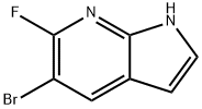 5-BROMO-6-FLUORO-7-AZAINDOLE5-BROMO-6-FLUORO-1H-PYRROLO[2,3-B]PYRIDINE 结构式