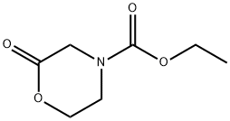4-Morpholinecarboxylic  acid,  2-oxo-,  ethyl  ester Struktur