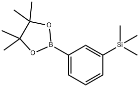 1,3,2-Dioxaborolane, 4,4,5,5-tetramethyl-2-[3-(trimethylsilyl)phenyl]-,1208070-18-1,结构式