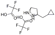 2-Cyclopropylmethyl-2,5-diaza-bicyclo[2.2.1]heptane di-trifluoroacetic acid Struktur