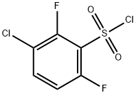 3-Chloro-2,6-difluorobenzenesulfonylchloride Struktur