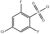 4-Chloro-2,6-difluorobenzenesulfonylchloride Struktur