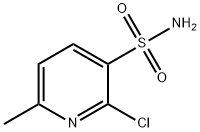 2-Chloro-6-methyl-pyridine-3-sulfonic acid amide Struktur