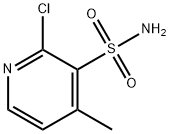 2-Chloro-4-methyl-pyridine-3-sulfonic acid amide Struktur