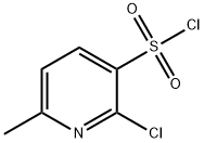 2-Chloro-6-methyl-pyridine-3-sulfonyl chloride Struktur