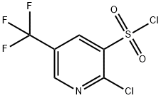 2-Chloro-5-trifluoromethyl-pyridine-3-sulfonyl chloride Struktur