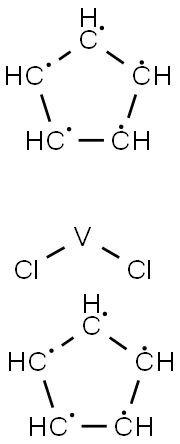 二氯二茂钒,12083-48-6,结构式