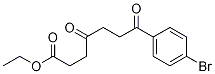 7-(4-溴苯基)-4,7-二氧代庚酸乙酯 结构式