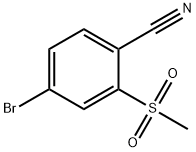 5-Bromo-2-cyanophenyl methyl sulphone Structure