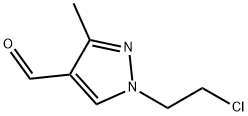 1-(2-氯乙基)-3-甲基-1H-吡唑-4-甲醛, 120842-54-8, 结构式