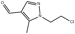 1-(2-CHLOROETHYL)-5-METHYL-1H-PYRAZOLE-4-CARBALDEHYDE Structure
