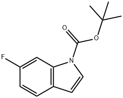N-(BOC)-6-fluoro-indole Struktur