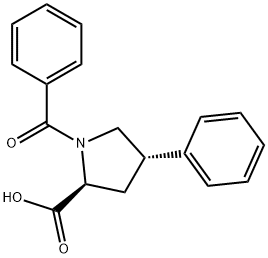 反式-1-苯甲酰-4-苯基-L-脯氨酸,120851-71-0,结构式