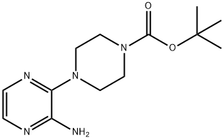 2-氨基-3-(4-BOC-哌嗪)基吡嗪,1208542-95-3,结构式