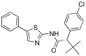 (S)-2-(4-chlorophenyl)-3,3-diMethyl-N-(5-phenylthiazol-2-yl)butanaMide Structure