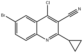 6-Bromo-4-chloro-2-cyclopropylquinoline-3-carbonitrile