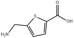 5-(アミノメチル)チオフェン-2-カルボン酸 化学構造式