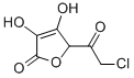 2(5H)-Furanone, 5-(chloroacetyl)-3,4-dihydroxy-, (S)- (9CI) 化学構造式