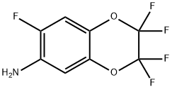 2,3-Dihydro-2,2,3,3,7-pentafluoro-1,4-benzodioxin-6-amine, 2,2,3,3,7-Pentafluoro-1,4-benzodioxan-6-amine Struktur