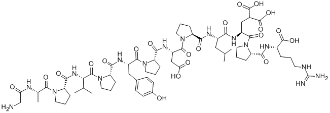 GLY-ALA-PRO-VAL-PRO-TYR-PRO-ASP-PRO-LEU-GLU-PRO-ARG,120944-72-1,结构式