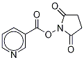 ニコチン酸-13C6,D4N-ヒドロキシスクシンイミドエステル 化学構造式