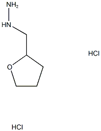 (Oxolan-2-ylmethyl)hydrazine dihydrochloride Structure