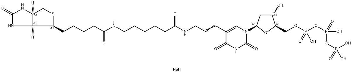 5-(N-(N-BIOTINYL-EPSILON-AMINOCAPROYL)-3 -AMINOALLY 化学構造式