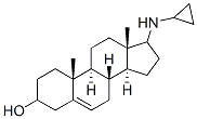 17-(Cyclopropylamino)androst-5-en-3-ol Structure