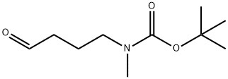 甲基(4-氧代丁基)氨基甲酸叔丁酯, 120984-59-0, 结构式