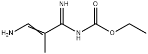 Carbamic  acid,  (3-amino-1-imino-2-methyl-2-propenyl)-,  ethyl  ester  (9CI) Structure