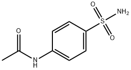 4-アセトアミドベンゼンスルホンアミド 化学構造式