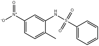 N-(2-methyl-5-nitro-phenyl)benzenesulfonamide 结构式