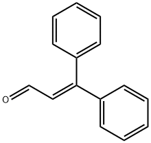 3,3-ジフェニルアクリルアルデヒド 化学構造式